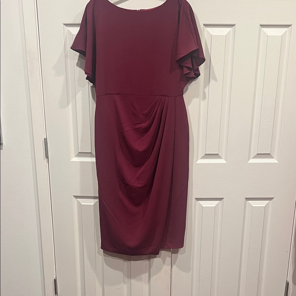 Maggy London Elegant Burgundy Dress